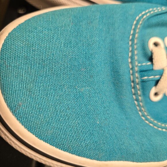 Vans Authentic Sneaker Color Teal Blue Size Women 8 Men 6.5 Lightweight Canvas - Picture 2 of 9